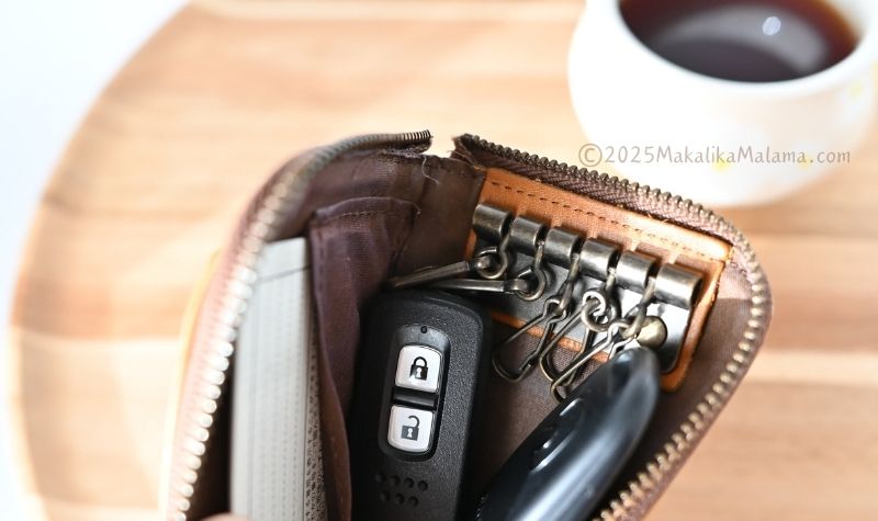 キーケースの中(鍵を入れた写真)