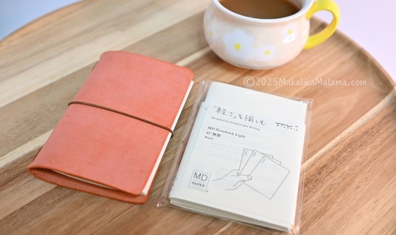 手作りした革カバー